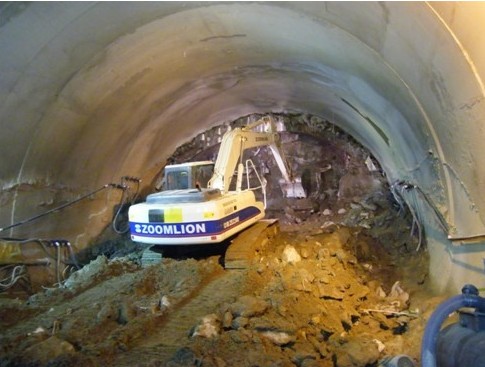 Brokk拆除机器人在隧道施工